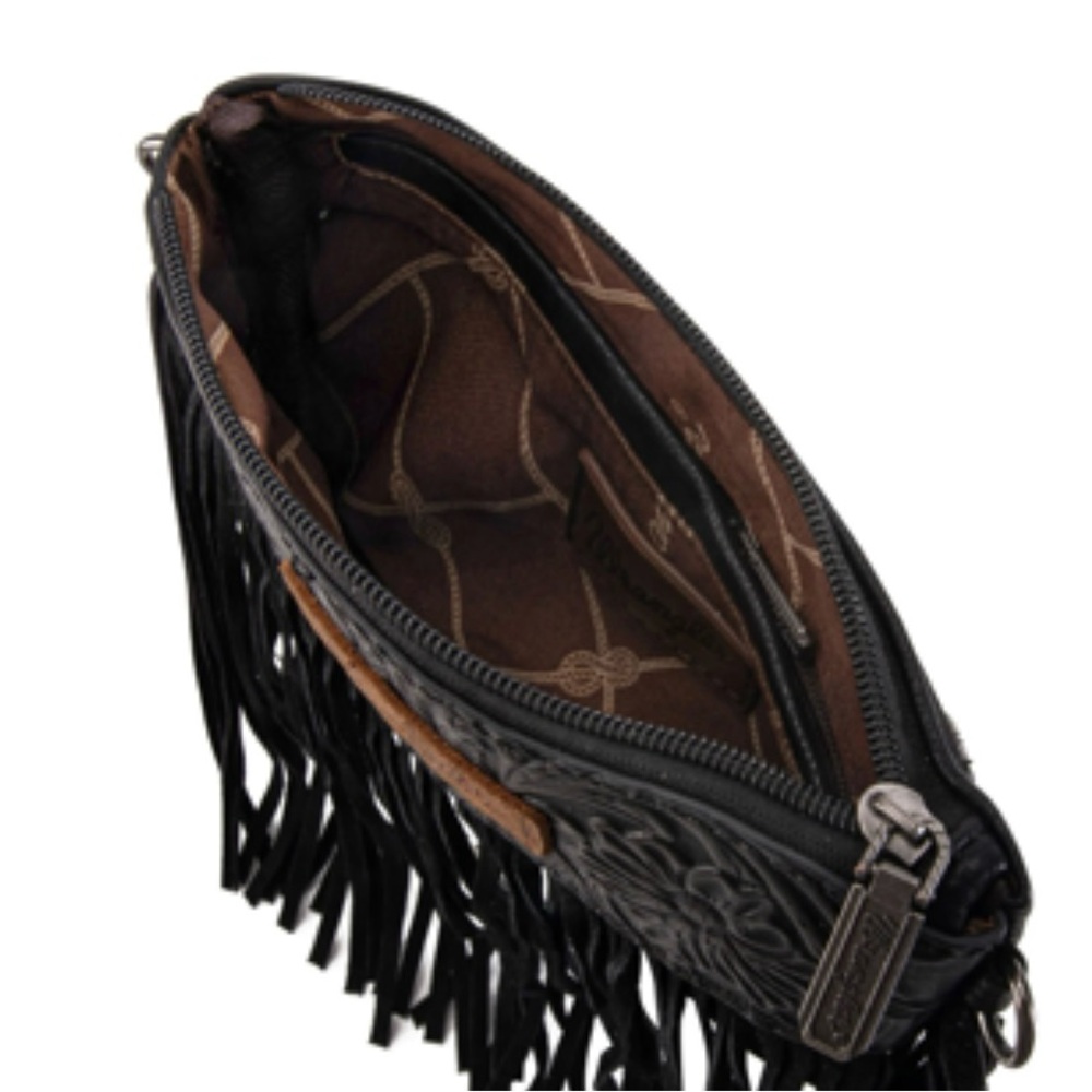 - Wrangler Hand Tooled Fringed Bag - Picture 5 of 7